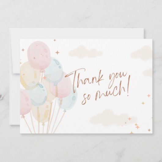 Bonjour bébé | Invitation lapin aquarelle (Dos)