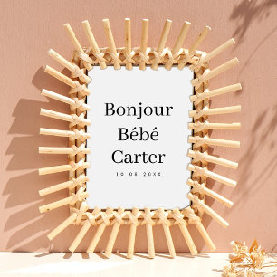 Bonjour Bébé Moderne Minimalistische Babykamer N Poster