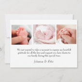 Bonjour, Bébé! : Notre Precious Bundle de la carte (Dos)