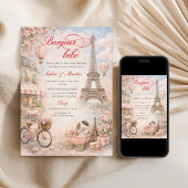 Bonjour Bébé Paris Baby Shower Invitation
