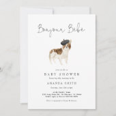 Bonjour Bebe Paris Baby shower van Bulldog Kaart (Voorkant)