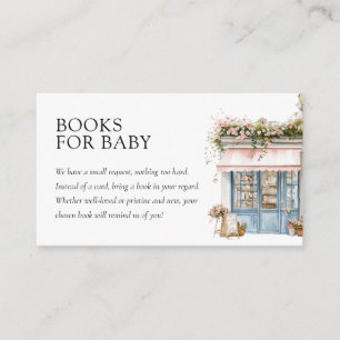 Bonjour Bébé Paris Frans Baby shower Boeken Informatiekaartje