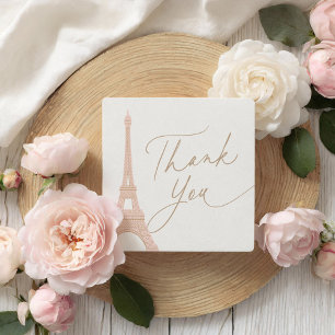 Bonjour Bebe Paris Frans Baby shower Vierkante Sticker