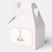 Bonjour Bebe Paris Frans-Roze Eiffel Baby shower Bedankdoosjes (Voorkant)