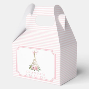 Bonjour Bebe Paris Frans-Roze Eiffel Baby shower Bedankdoosjes