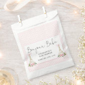 Bonjour Bebe Paris Frans-Roze Eiffel Baby shower Bedankzakje (Geknipt)