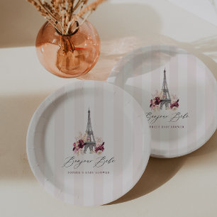 Bonjour Bebe Paris Thema Baby Shower Papieren Bordje