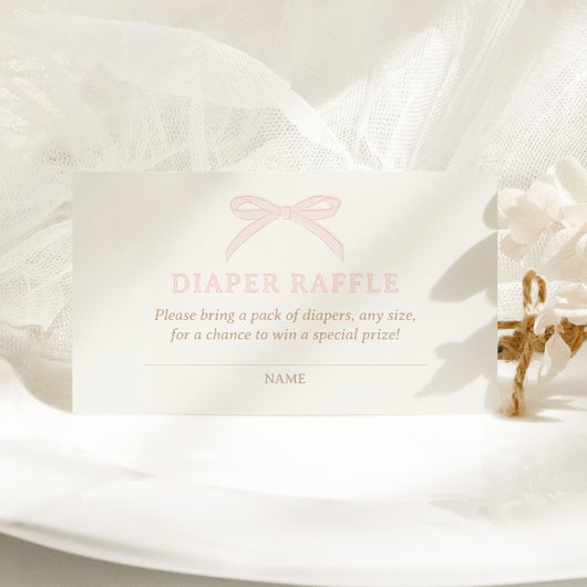 Bonjour Bébé Pink Paris Eiffel Diaper Raffle Informatiekaartje