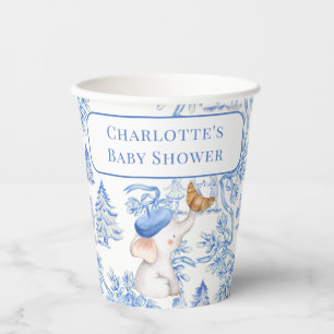 Bonjour Bebe Romantic French Girl Baby shower Pap Papieren Bekers