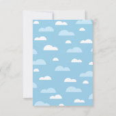 Bonjour Bébé Sun Nuages Rainbow Photo Merci (Dos)