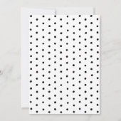 Bonjour Bébé Waterverf Coquette Bow Baby shower Kaart (Achterkant)