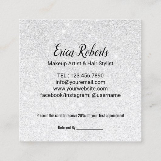 Bonjour belle 3D Gold Script Salon référence (Dos)