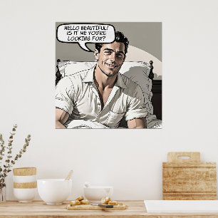 Bonjour Belle affiche comique des années 1950 Roma