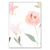 Bonjour Belle aquarelle Floral numéro de table (Dos)