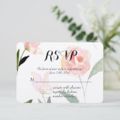 Bonjour Belle aquarelle Florale RSVP (Debout devant)