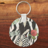 Bonjour Belle B&W ! Porte-clés (Recto)