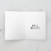 Bonjour, belle carte de voeux (Intérieur)