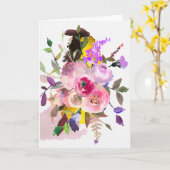 Bonjour, belle carte de voeux (Fleur jaune)