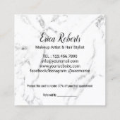 Bonjour Belle Gold Script Beauty Salon Référence (Dos)