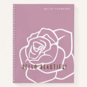 Bonjour Belle - Moderne Chic Rose Carnet (Devant)