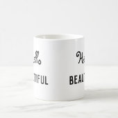 Bonjour Belle Mug de café (Centre)