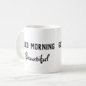 Bonjour Belle Mug de café (Devant gauche)