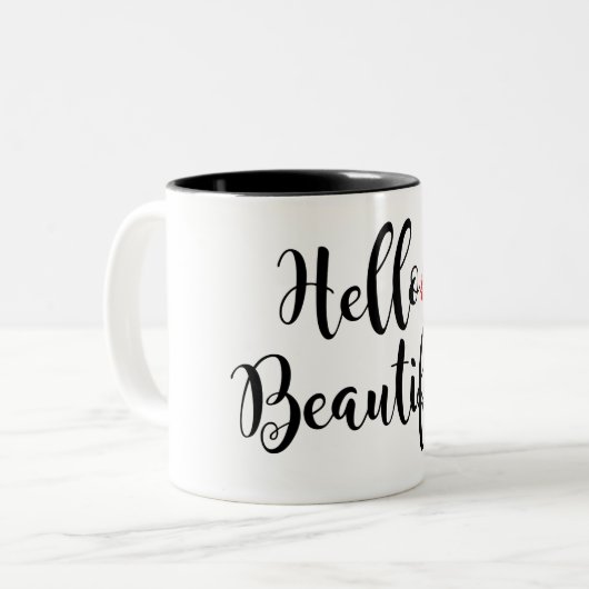 Bonjour belle tasse (Devant gauche)