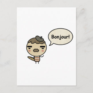 Bonjour. Briefkaart