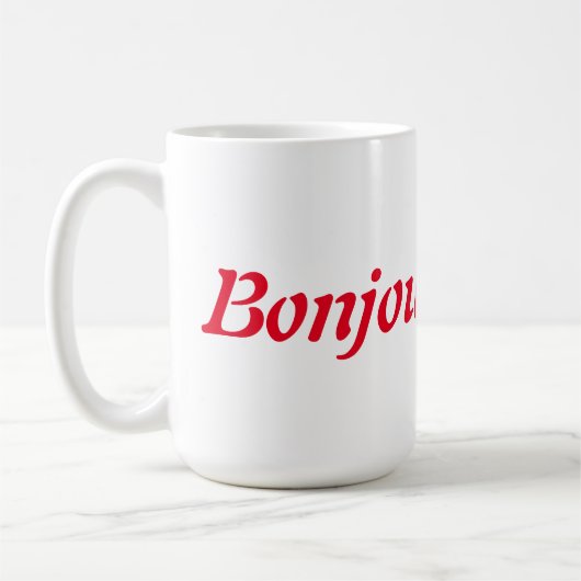 Bonjour Café/thé Mug (Gauche)