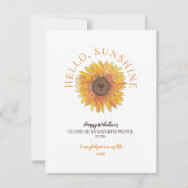 Bonjour Carte de la Saint-Valentin Sunshine (Devant)