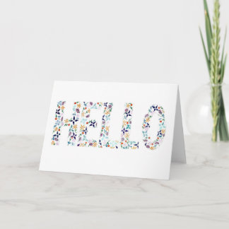 "BONJOUR" carte de voeux