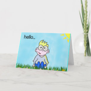 Bonjour carte de voeux