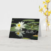 Bonjour carte de voeux (Fleur jaune)