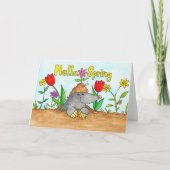 Bonjour Carte de voeux Printemps par Nicole Janes (Devant)