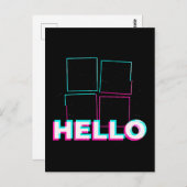 Bonjour carte postale (Devant / Derrière)