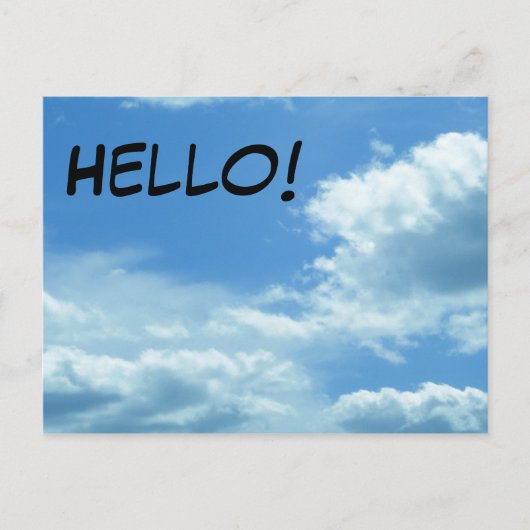 Bonjour ! Carte postale (Devant)