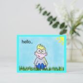 Bonjour carte postale (Debout devant)