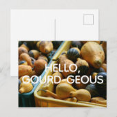 Bonjour, Carte postale gourde (Devant / Derrière)