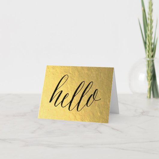 BONJOUR carte pour notes (Devant)