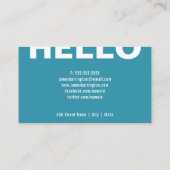 BONJOUR CARTES DE VISITE ORANGES DE %PIPE% (Dos)