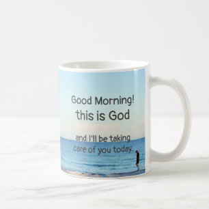 "Bonjour, c'est Dieu" Café Mug