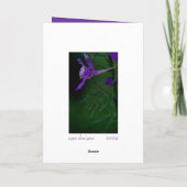 "Bonjour. C'est Dieu." Carte Inspiration (Dos)