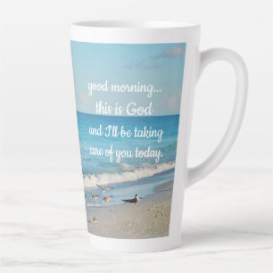 "Bonjour, c'est Dieu" Mug de café géant
