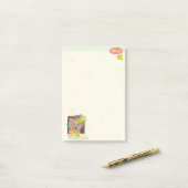 Bonjour chat 4 x 6 notes de post-it (Sur un bureau)