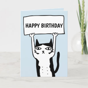 BONJOUR CHAT DE L'ANNIVERSAIRE CARTES