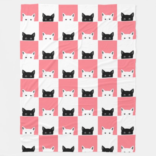 Bonjour Chats 60x80 Couverture polaire (Devant)