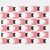 Bonjour Chats 60x80 Couverture polaire (Devant (Horizontal))