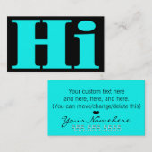 Bonjour! Cheery.Tout usage.Introduction carte d'ap (Devant / Derrière)
