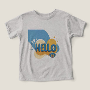 Bonjour Chien Cartoon Graphique T-Shirt