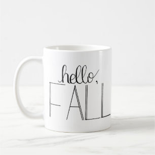 Bonjour Chute Mug Lettré Main